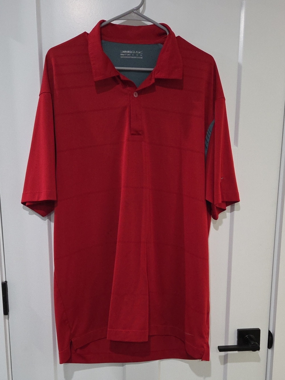 Nike Red Men's Short-Sleeve Polo
